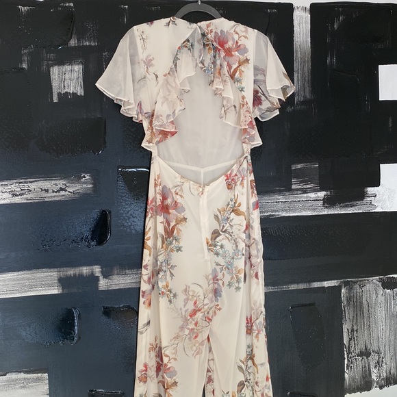 Open back floral jumpsuit - Picture 3 of 7